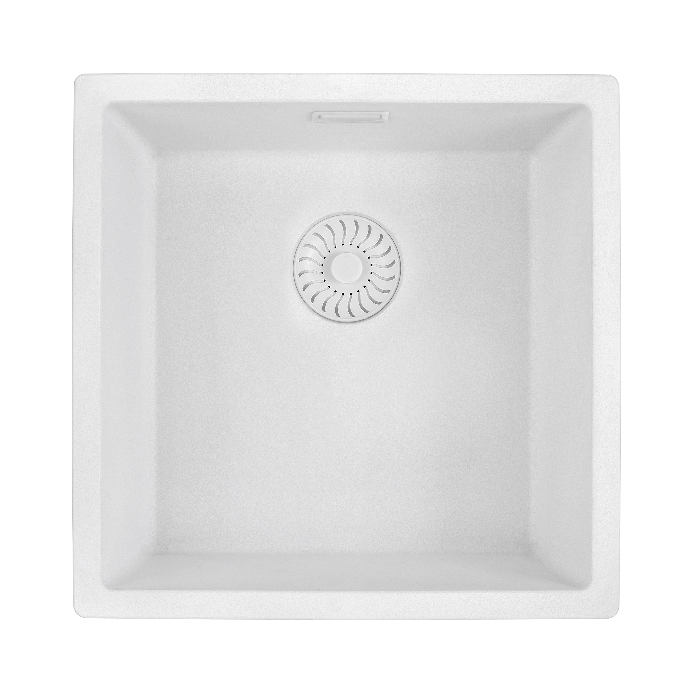 CARESSi CAGRPP40WH-FL Composite Spüle flächenbündi