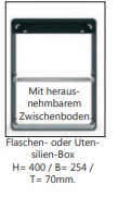 Flaschenbox/Utensilienbox für Wandorganisation WallCase Flaschenbox/Utensilienbox für Wandorganisation WallCase