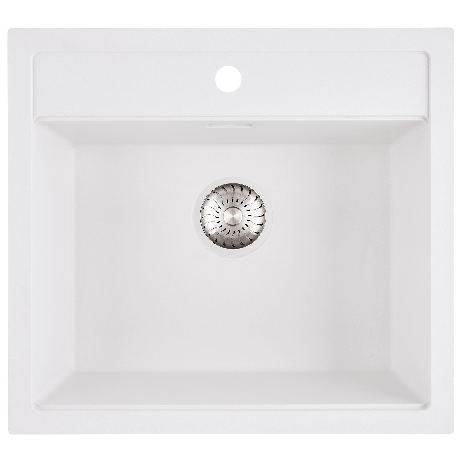 CARESSi CAGR50KRWH-TU Composite Spüle weiß