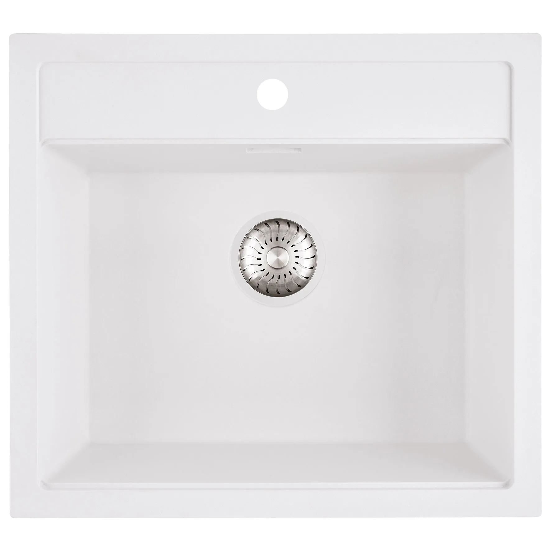 CARESSi CAGR50KRWH-TU Composite Spüle weiß