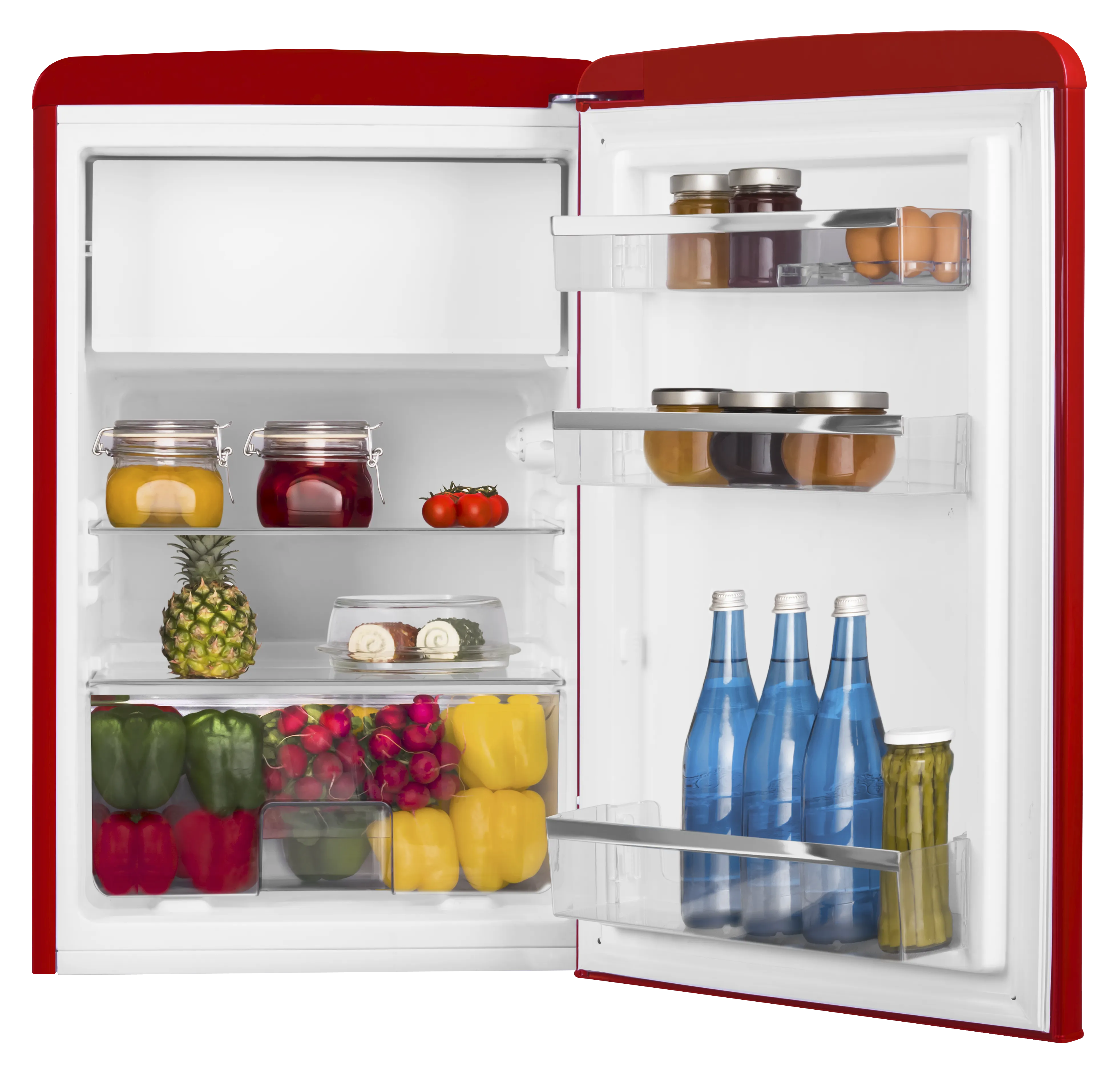 Stand-Kühlschrank mit Gefrierfach KSR 361 160 R, Chilli Red, 88 cm
