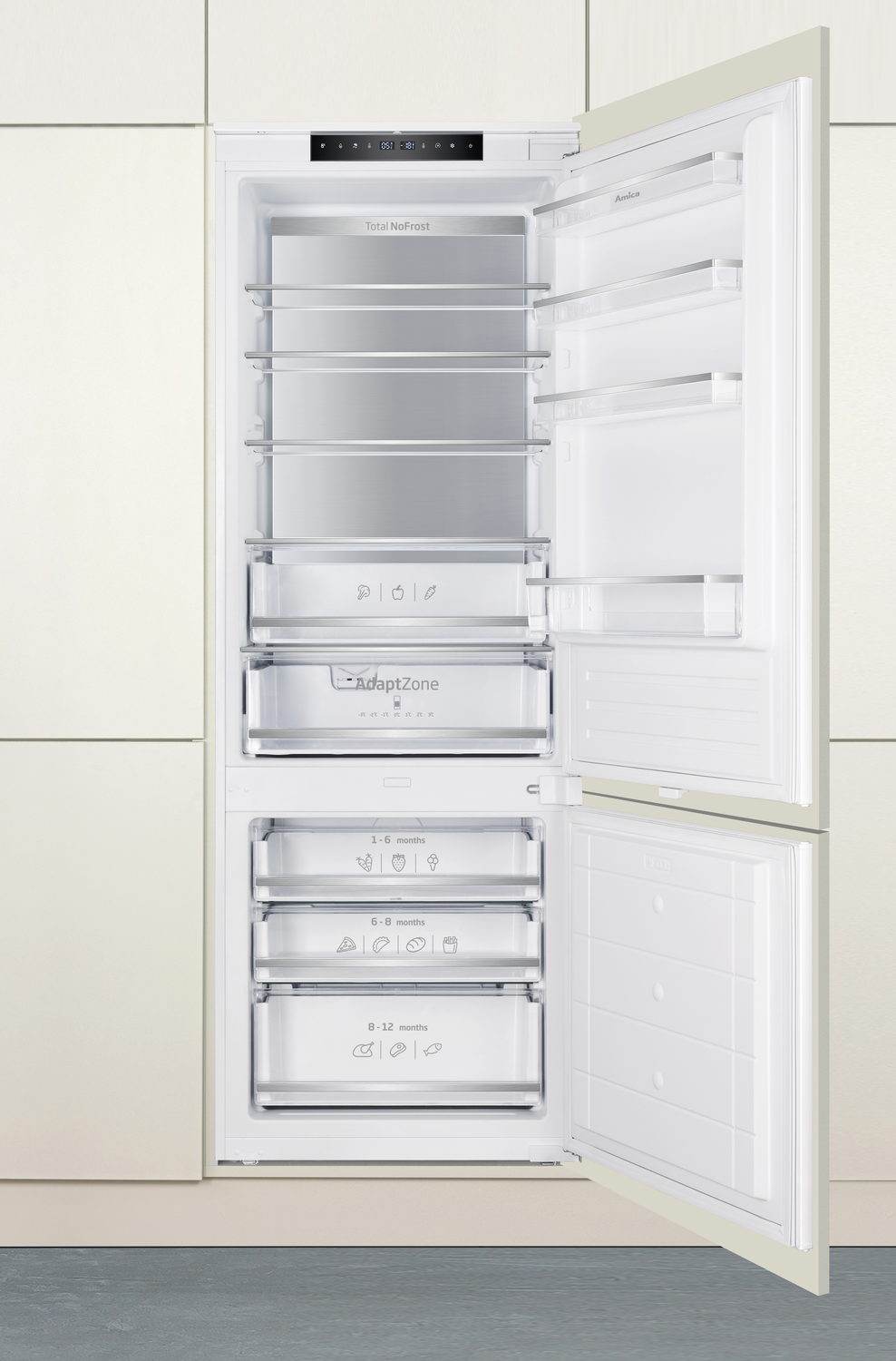 Kühl-Gefrierkombination SideLight, CoolBalance (MetalCooling)