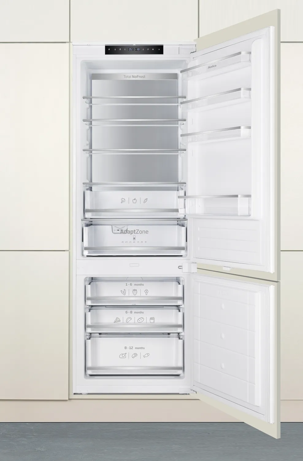 Kühl-Gefrierkombination SideLight, CoolBalance (MetalCooling)