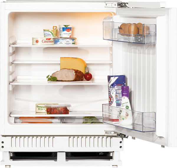 Unterbau-Vollraum-Kühlschrank, 820 mm Nische, Festtür-Technik