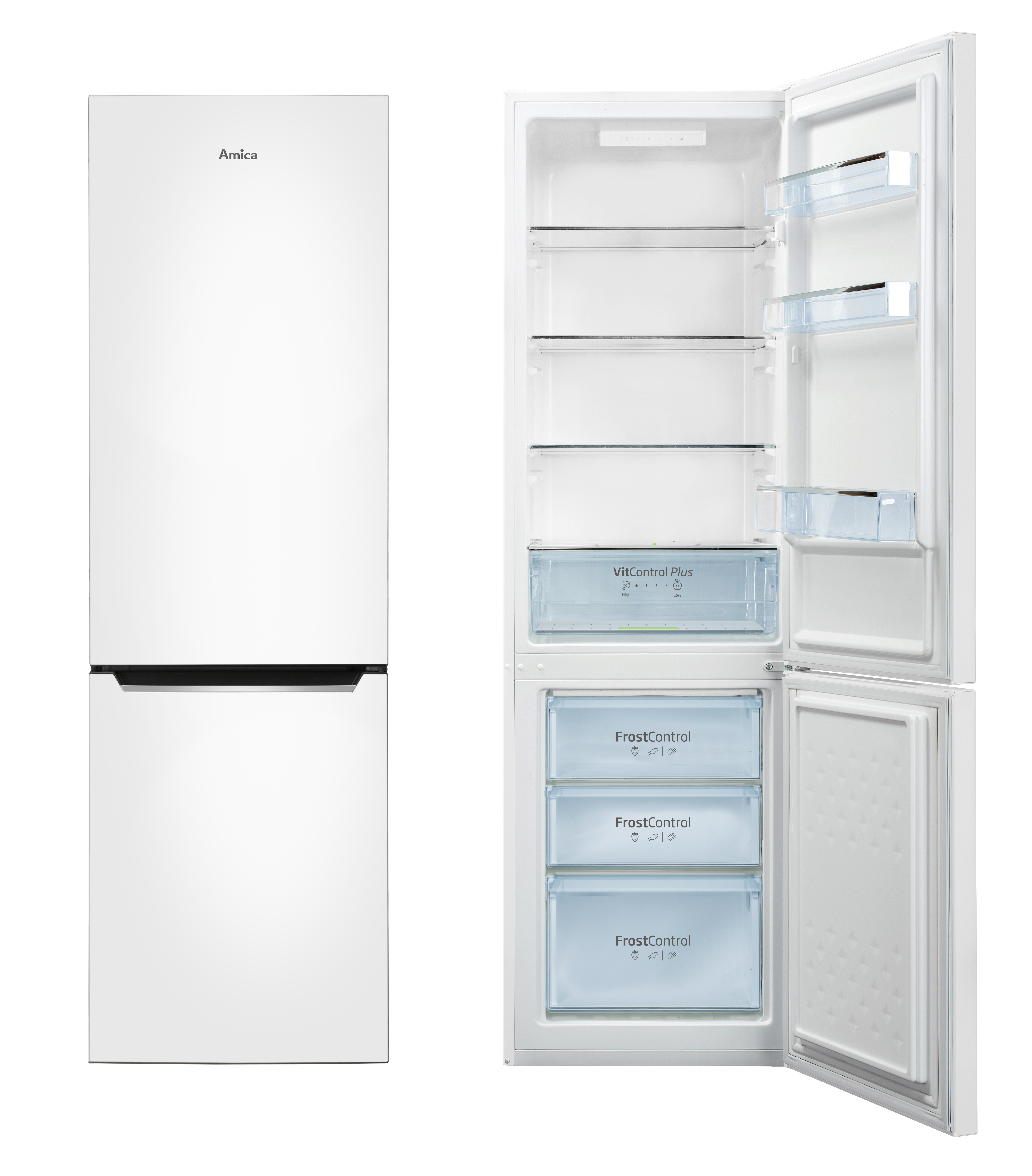 Stand-Kühl-Gefrierkombination KGCL 387 150 W, weiß, 176 cm