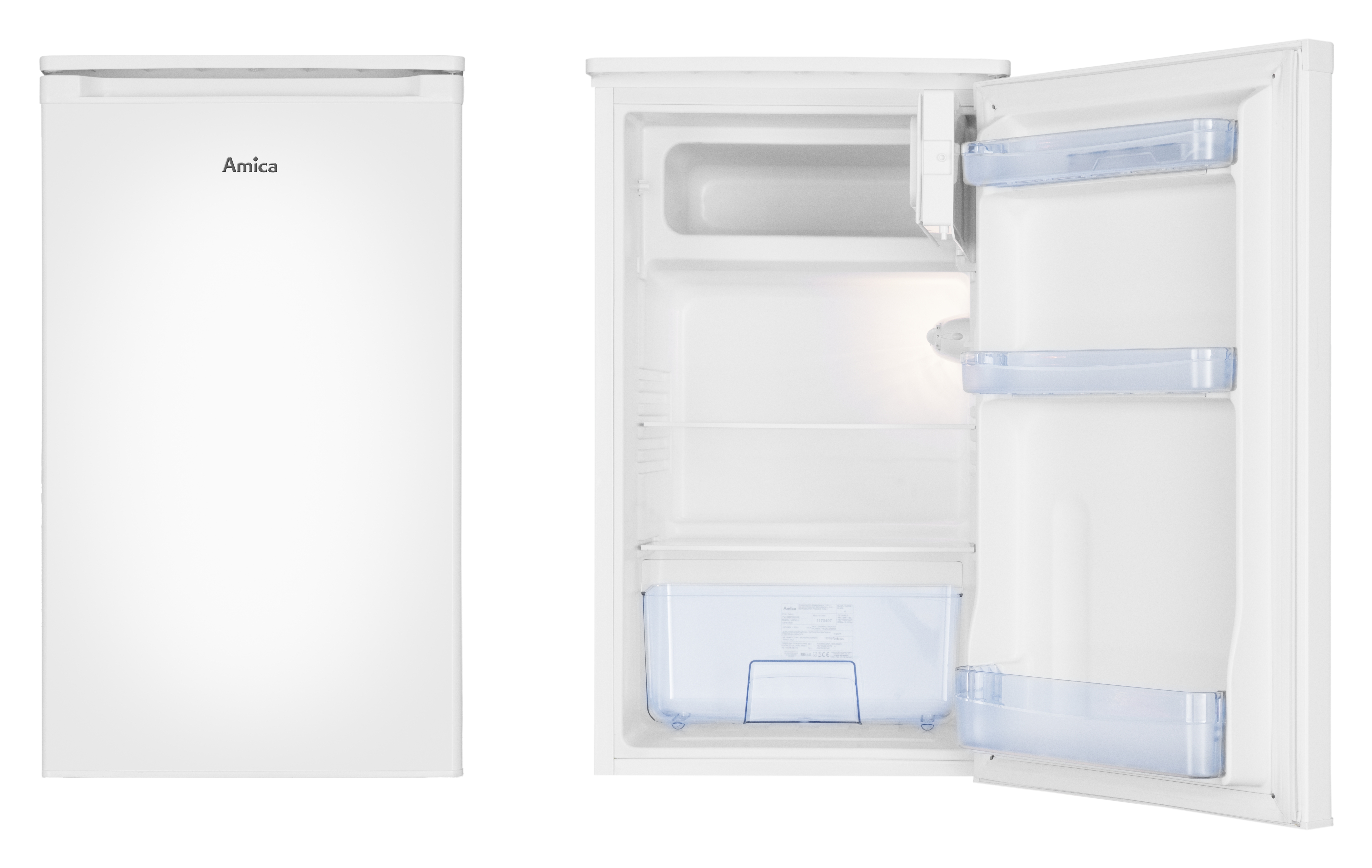 Stand-Kühlschrank mit Gefrierfach KS 361 155 W, weiß, 85 cm
