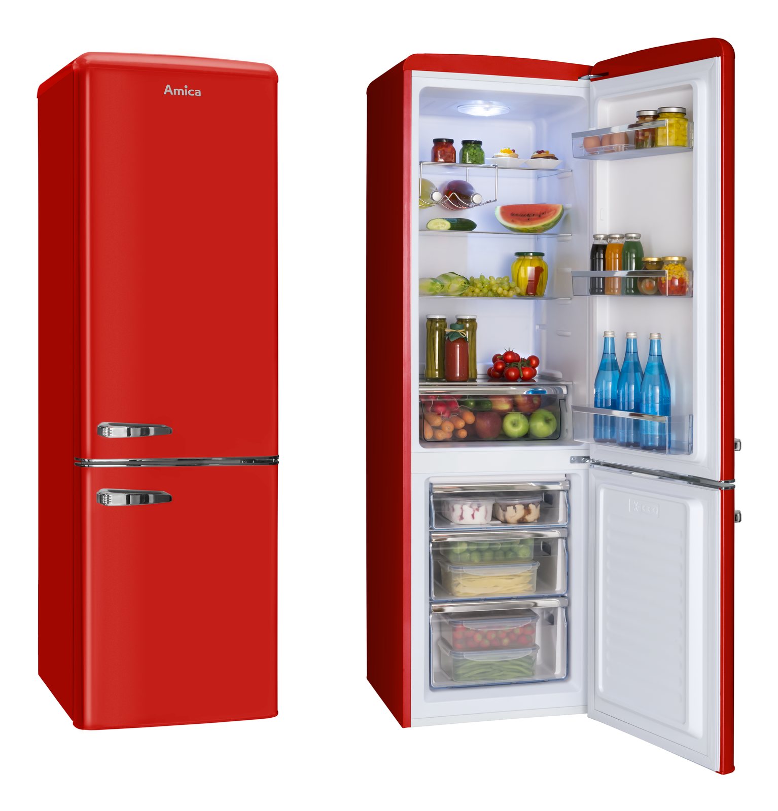 Stand-Kühl-Gefrierkombination KGCR 387 102 R, Chilli Red, 181 cm