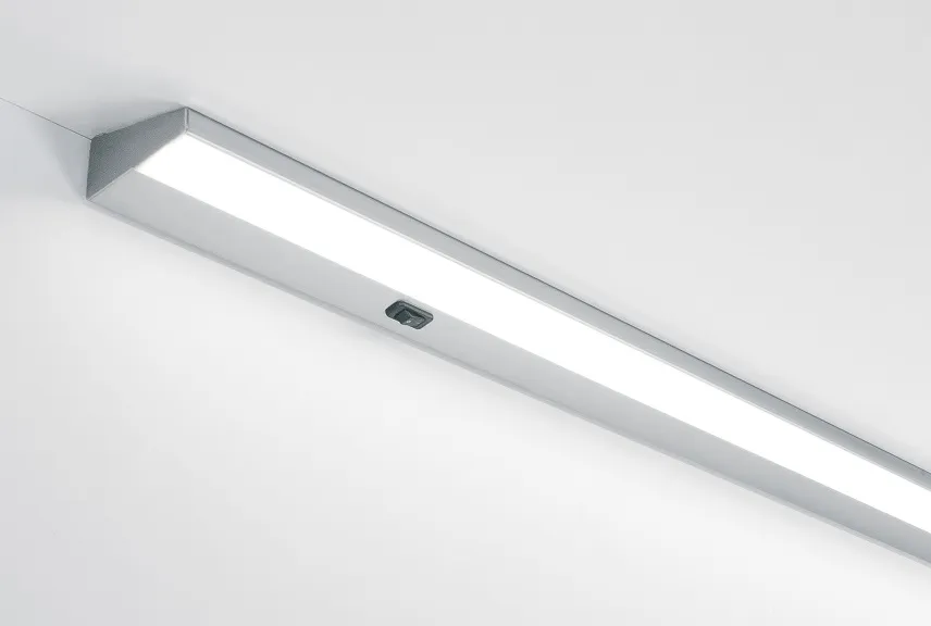 Lichtband Schrägleuchte KombiLED, Edelstahl, 450 mm, 8 Watt