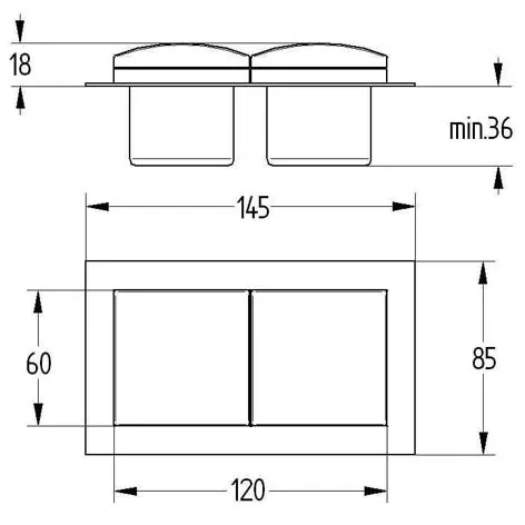 ST3009ST/2 Mauer-Steckdose