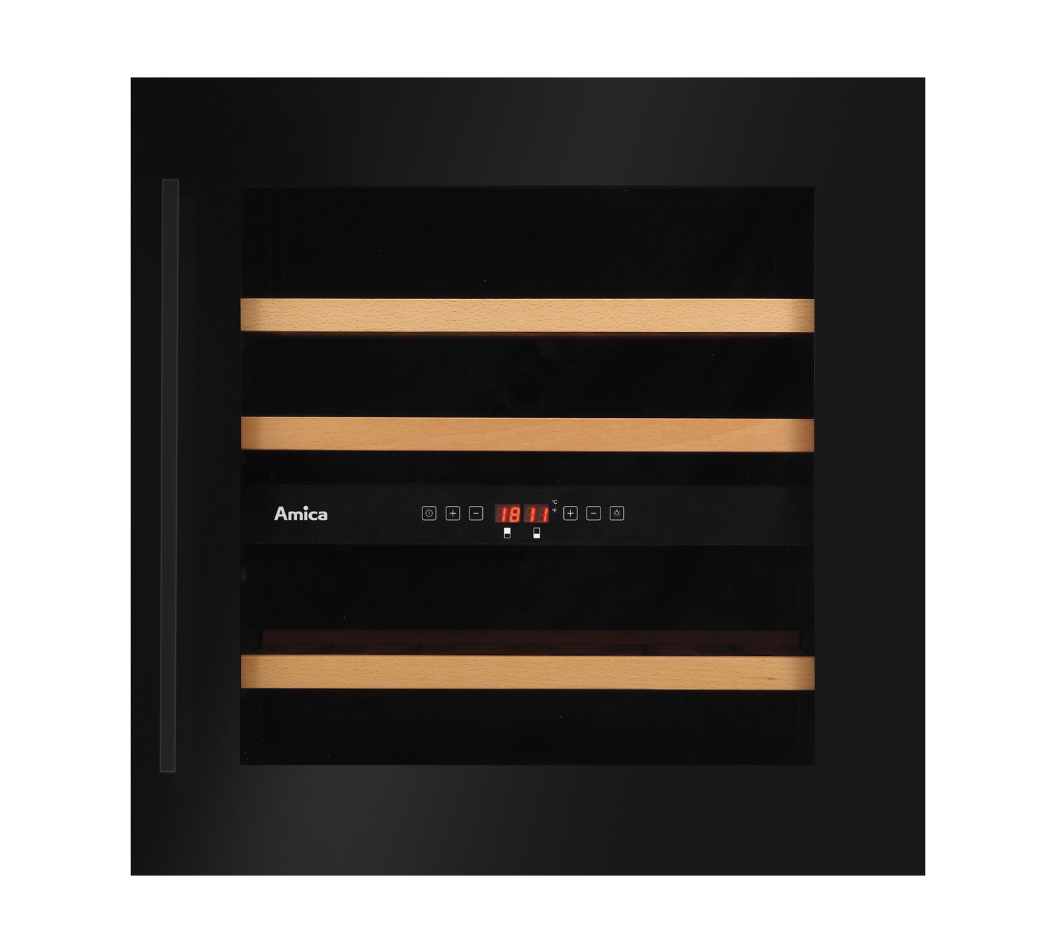 Einbau-Weintemperierschrank, X-Type Design, schwarz Einbau-Weintemperierschrank, X-Type Design, schwarz