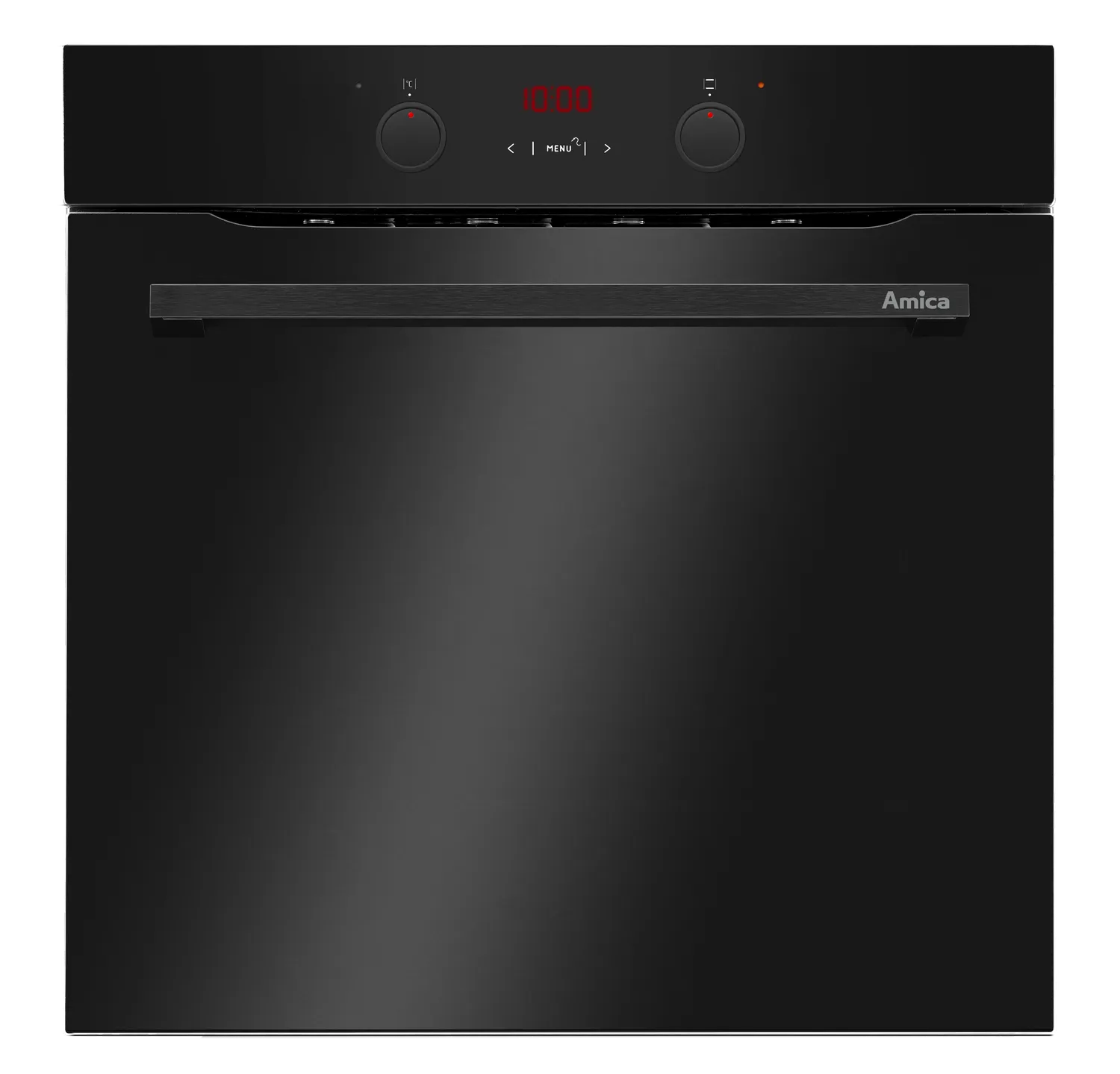Einbaubackofen, Noir Design, Schwarz-Glas Noir