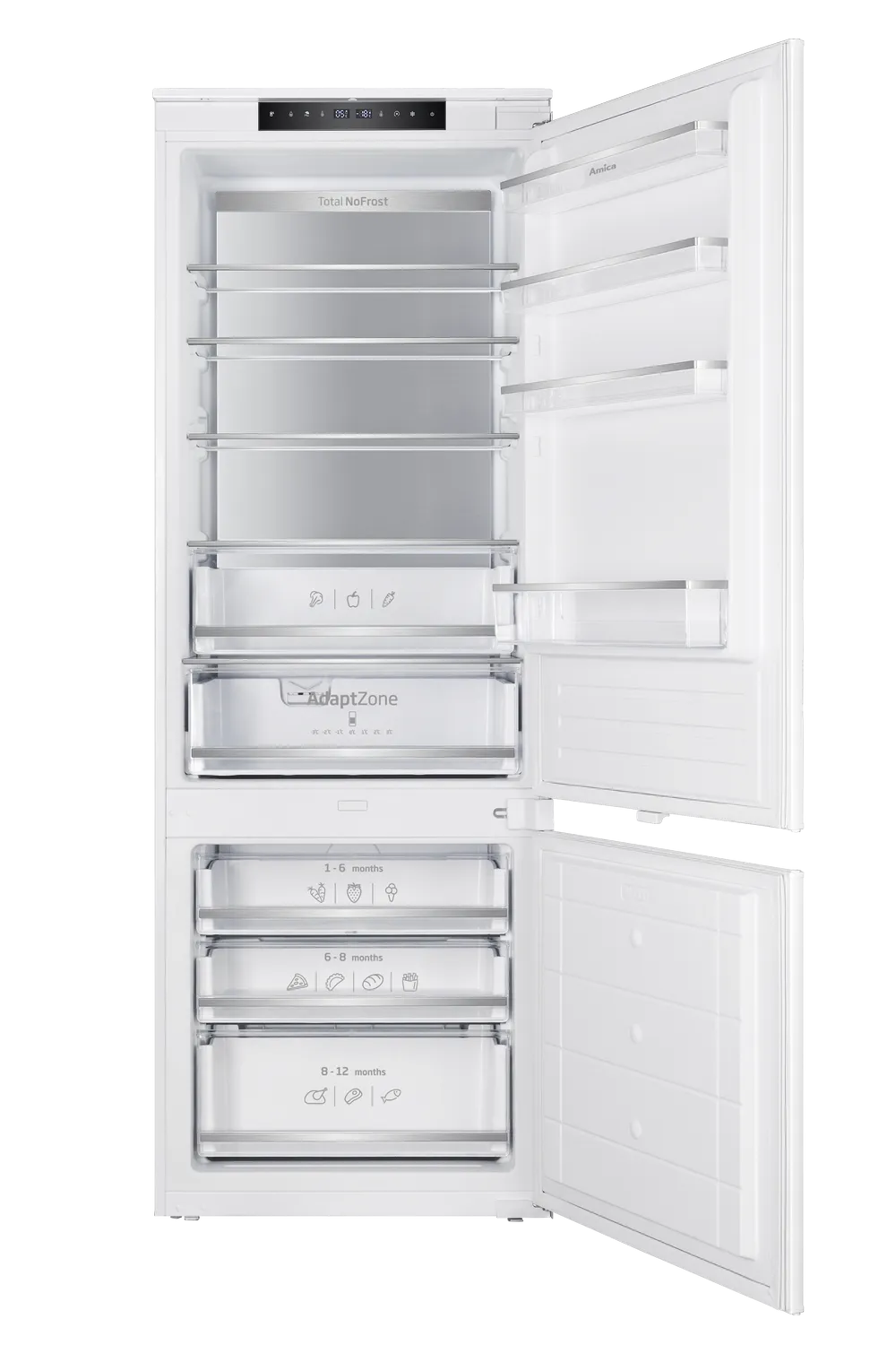 Kühl-Gefrierkombination SideLight, CoolBalance (MetalCooling)