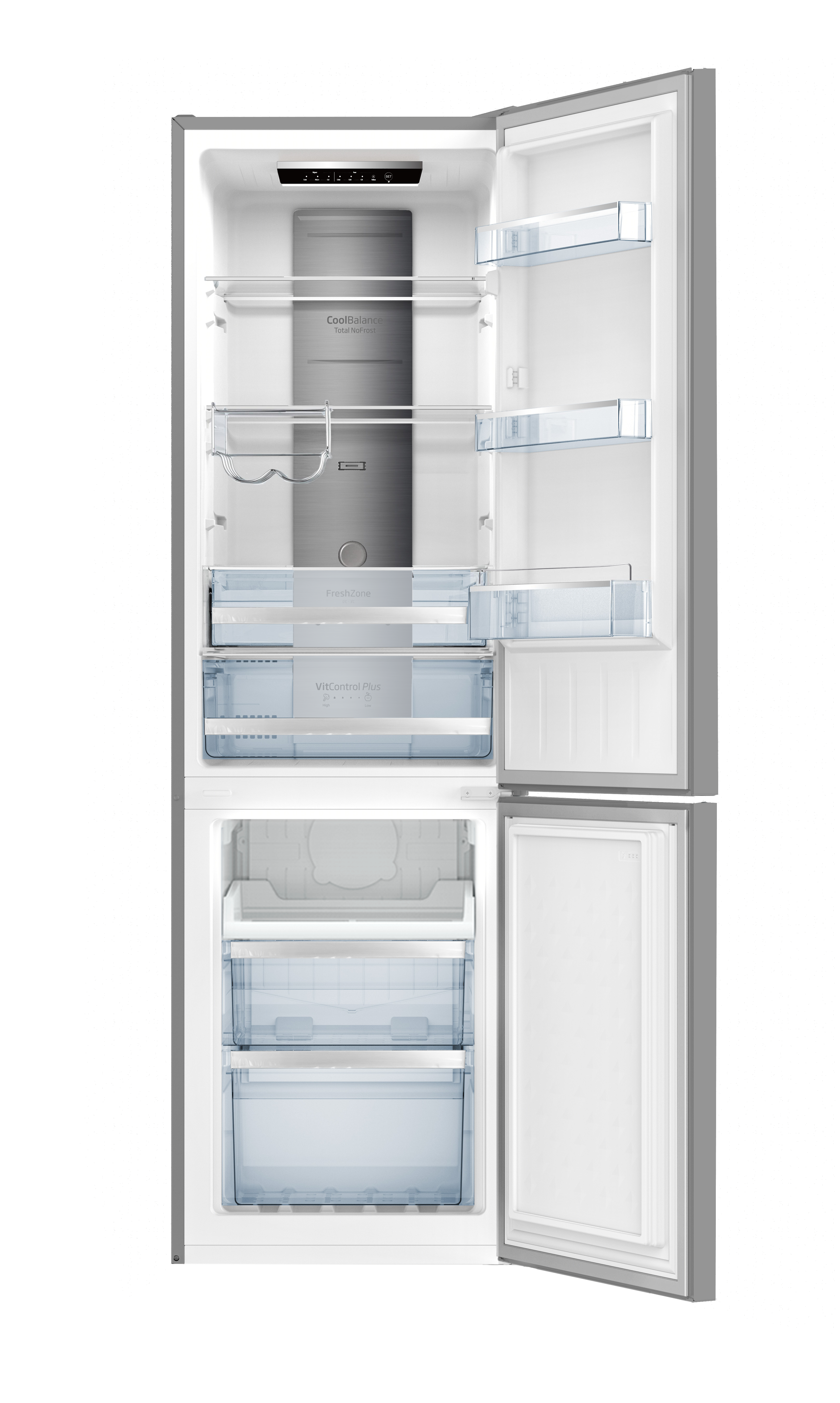 Stand-Kühl-Gefrierkombination GCN 387 148 E, Edelstahloptik, 170 cm