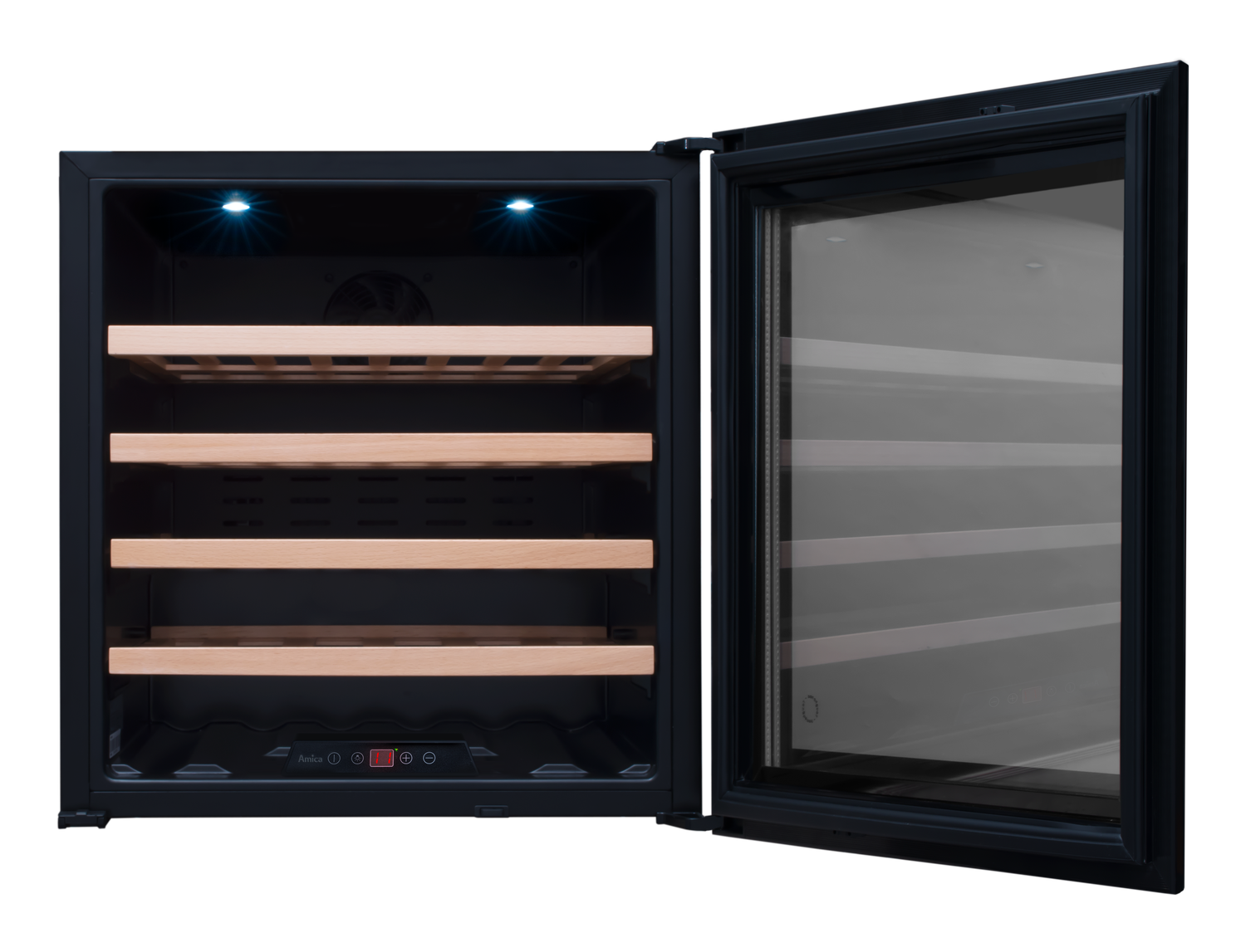 Einbau-Weintemperierschrank, X-Type Design, schwarz Einbau-Weintemperierschrank, X-Type Design, schwarz