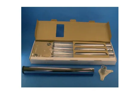 Stützfuß-4er Set, chrom, 71 cm