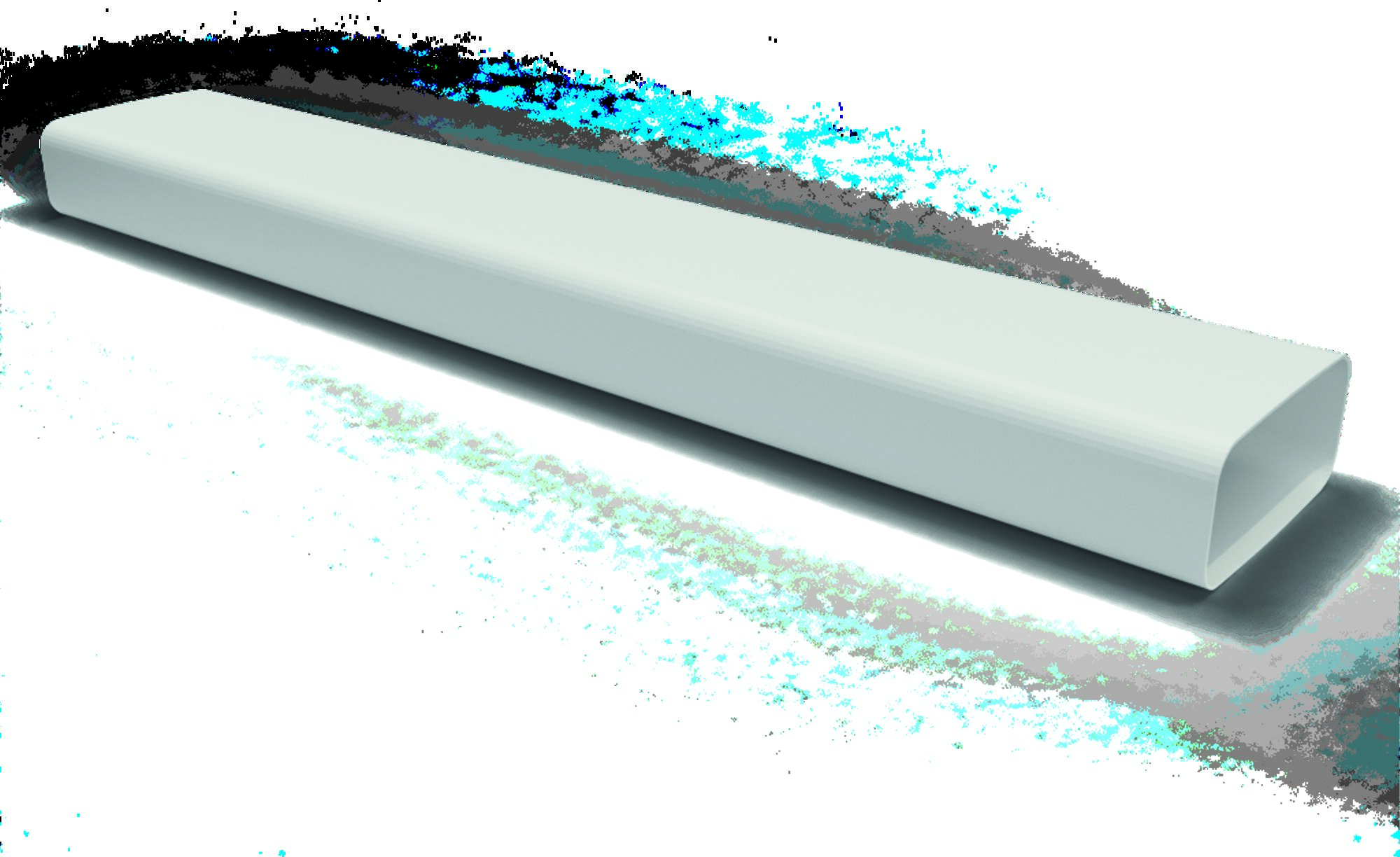 Optimairo-M Flachrohr 125, 1m