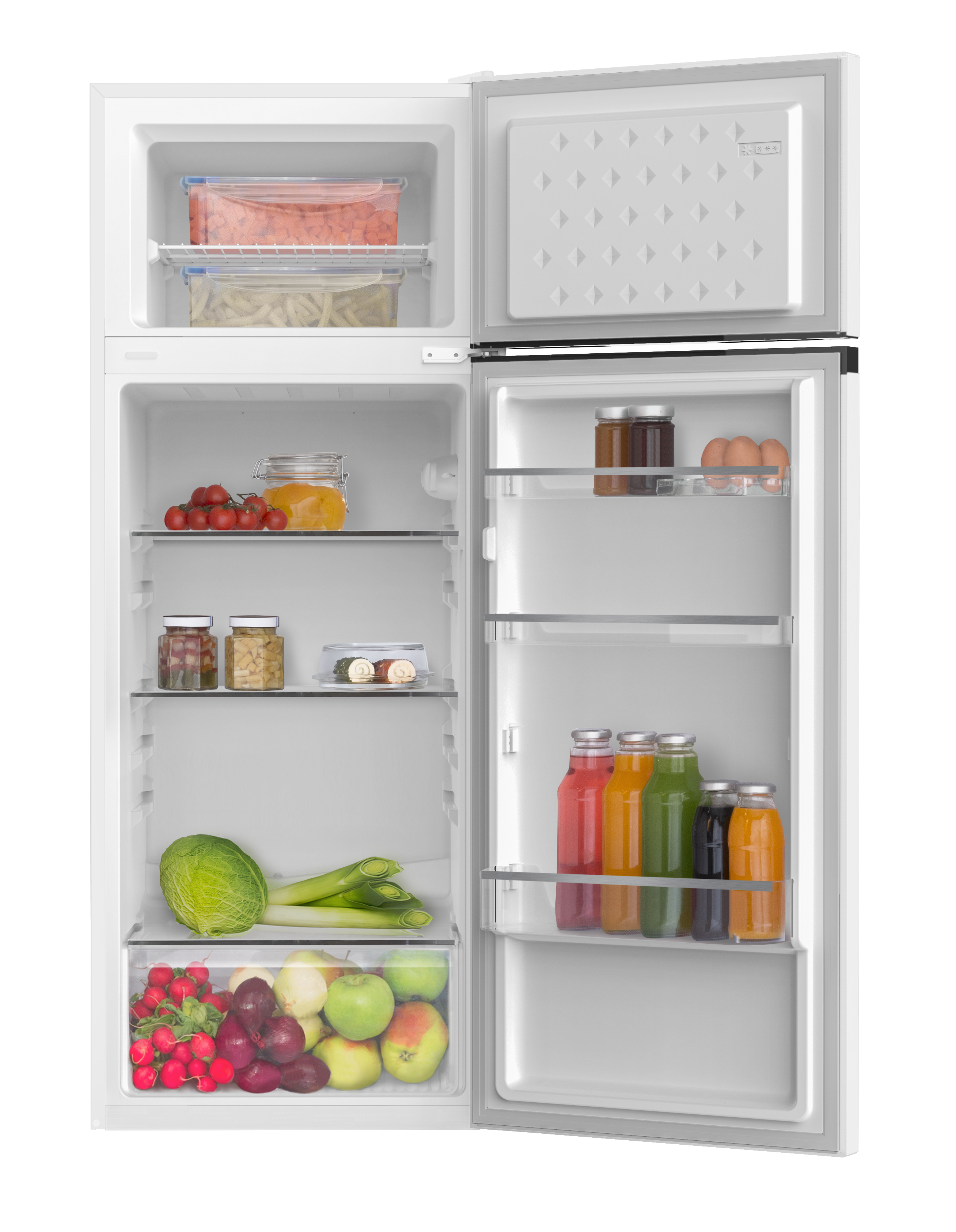Stand-Kühl-Gefrierkombination DT 374 160 W, weiß, 144 cm