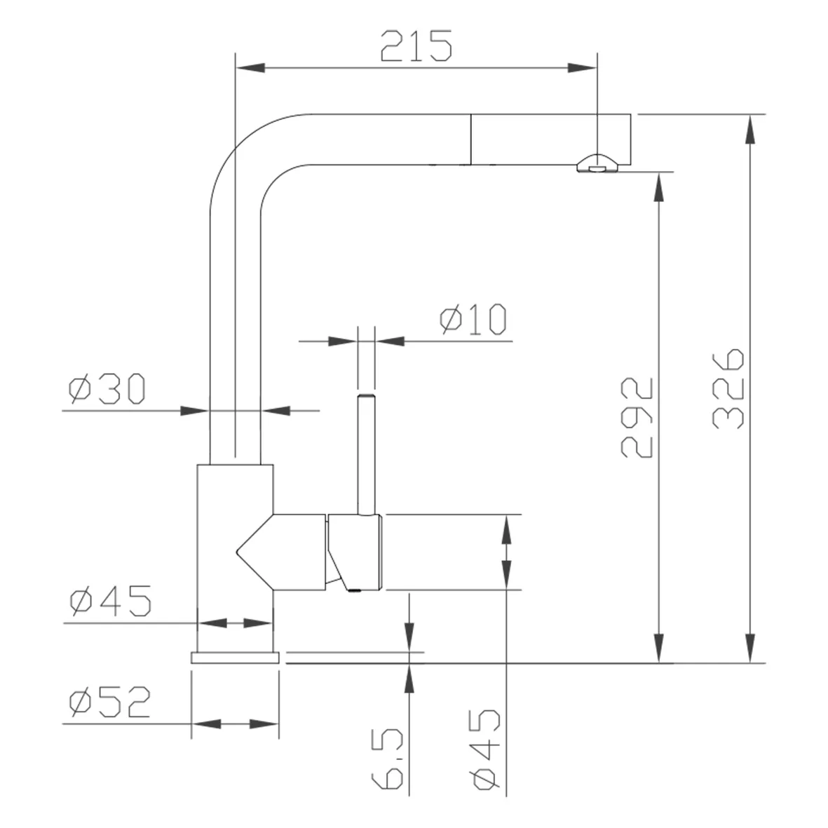 CARESSI Armatur 003 U ECO, CABL003CH U ECO, chrom CARESSI Armatur 003 U ECO, CABL003CH U ECO, chrom