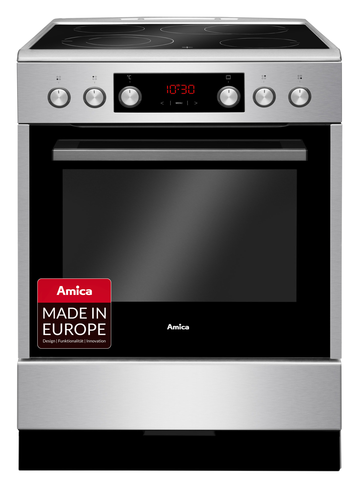 Standherd Elektro SHC 914 100 E, Edelstahl