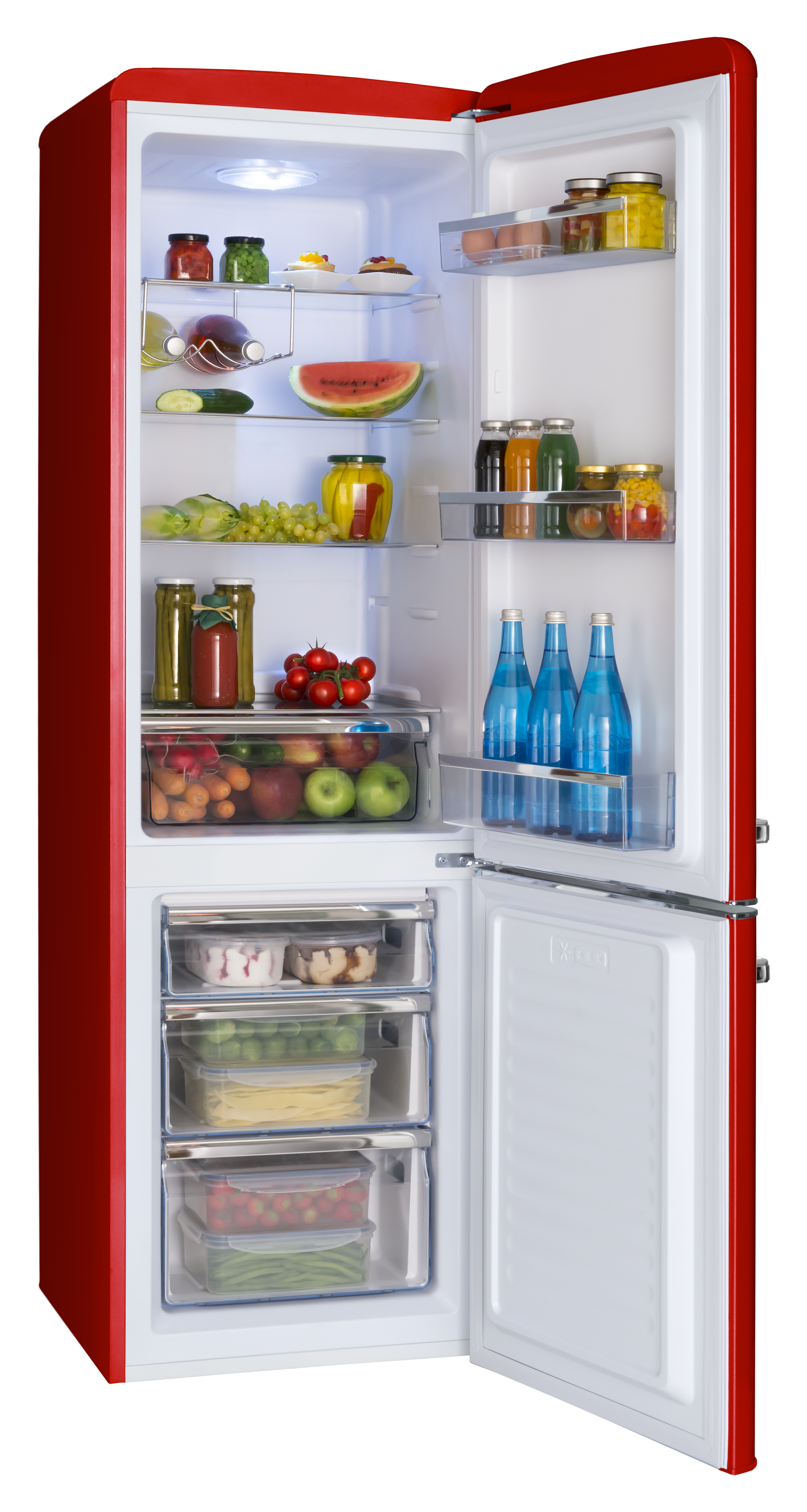 Stand-Kühl-Gefrierkombination KGCR 387 102 R, Chilli Red, 181 cm