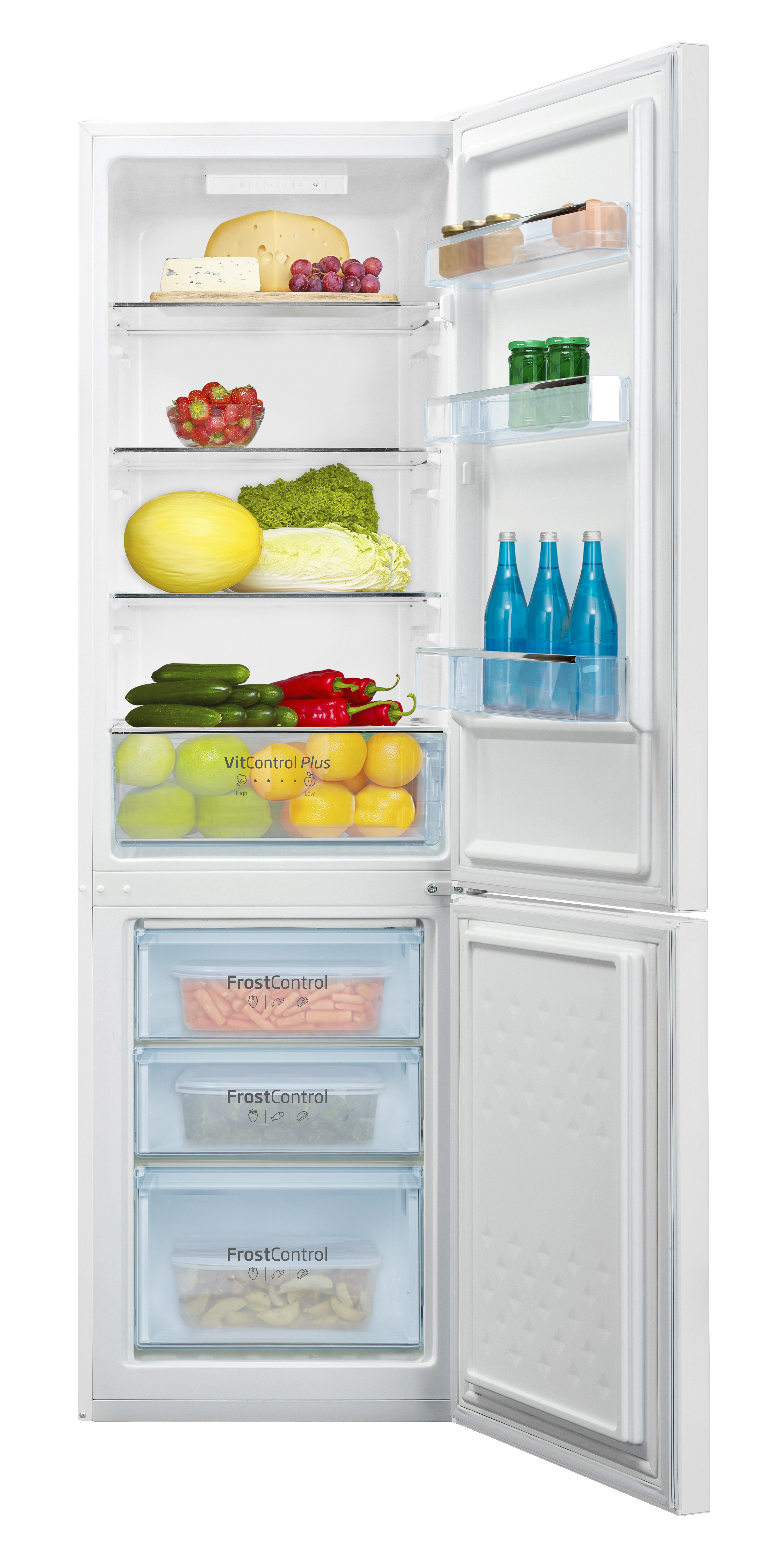Stand-Kühl-Gefrierkombination KGCL 387 150 W, weiß, 176 cm