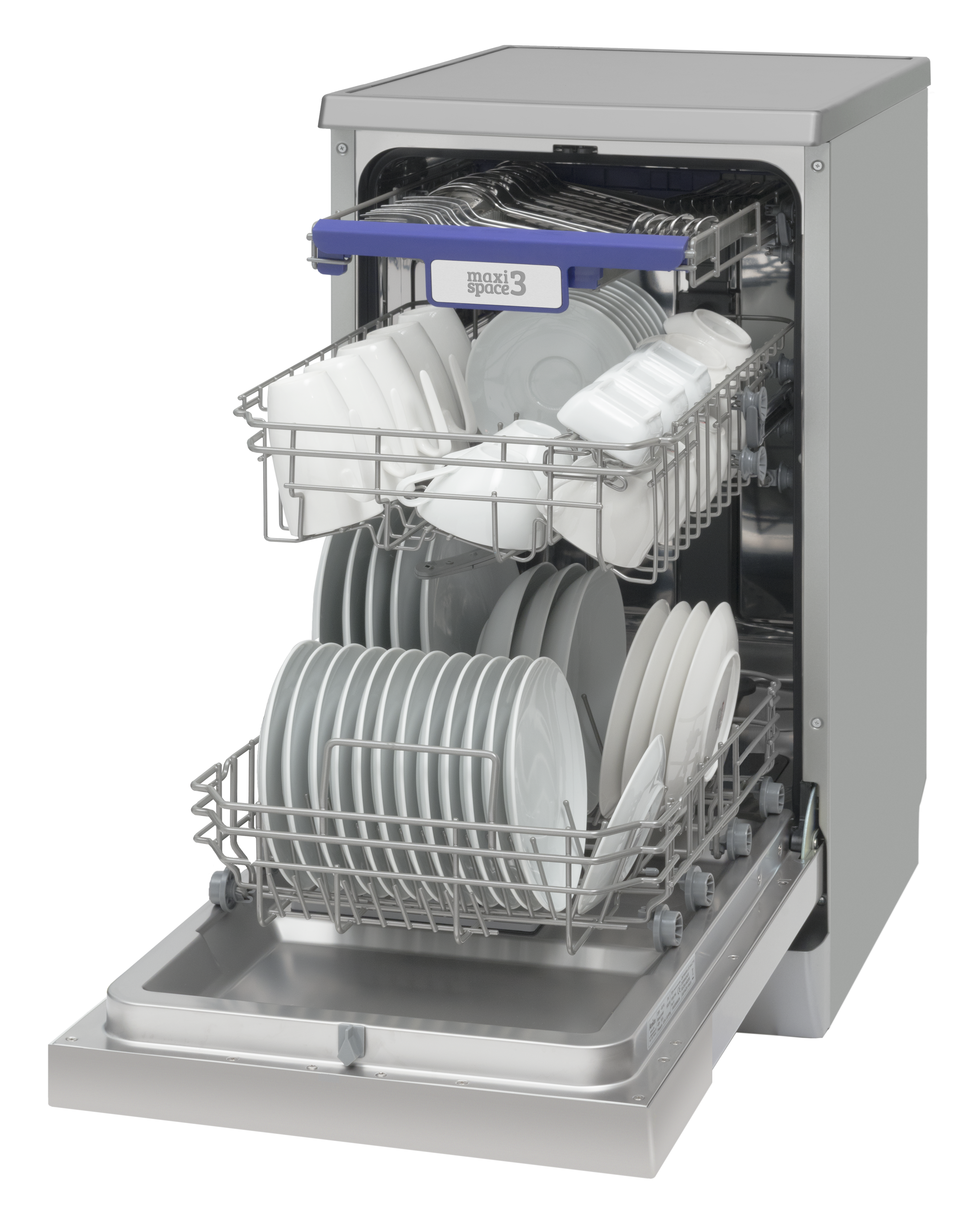 Stand-Geschirrspüler GSP 531 100 E, silber, 45 cm
