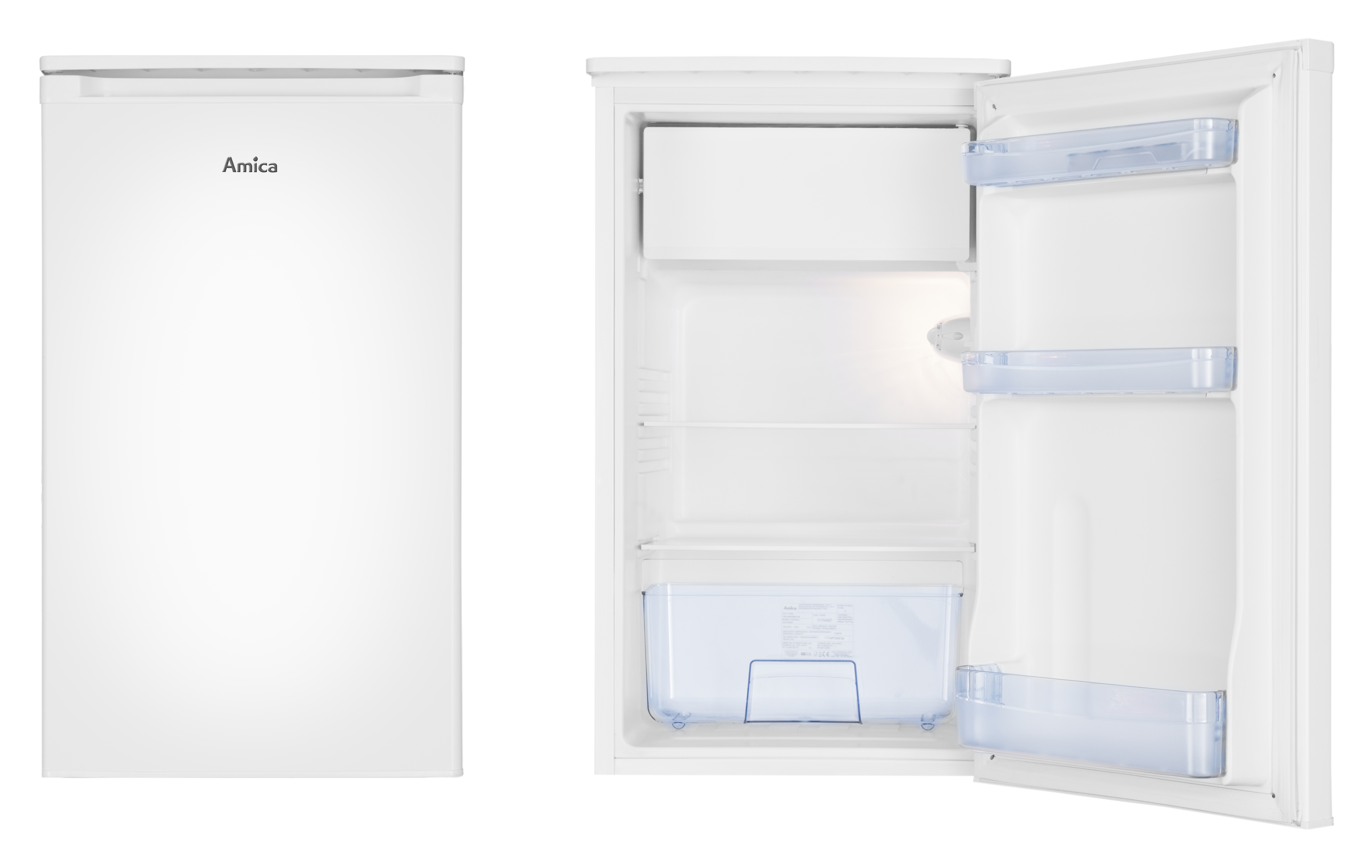 Stand-Kühlschrank mit Gefrierfach KS 361 155 W, weiß, 85 cm
