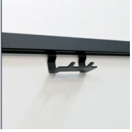 Linero 2000 Hakenleiste 2-fach, schwarz 