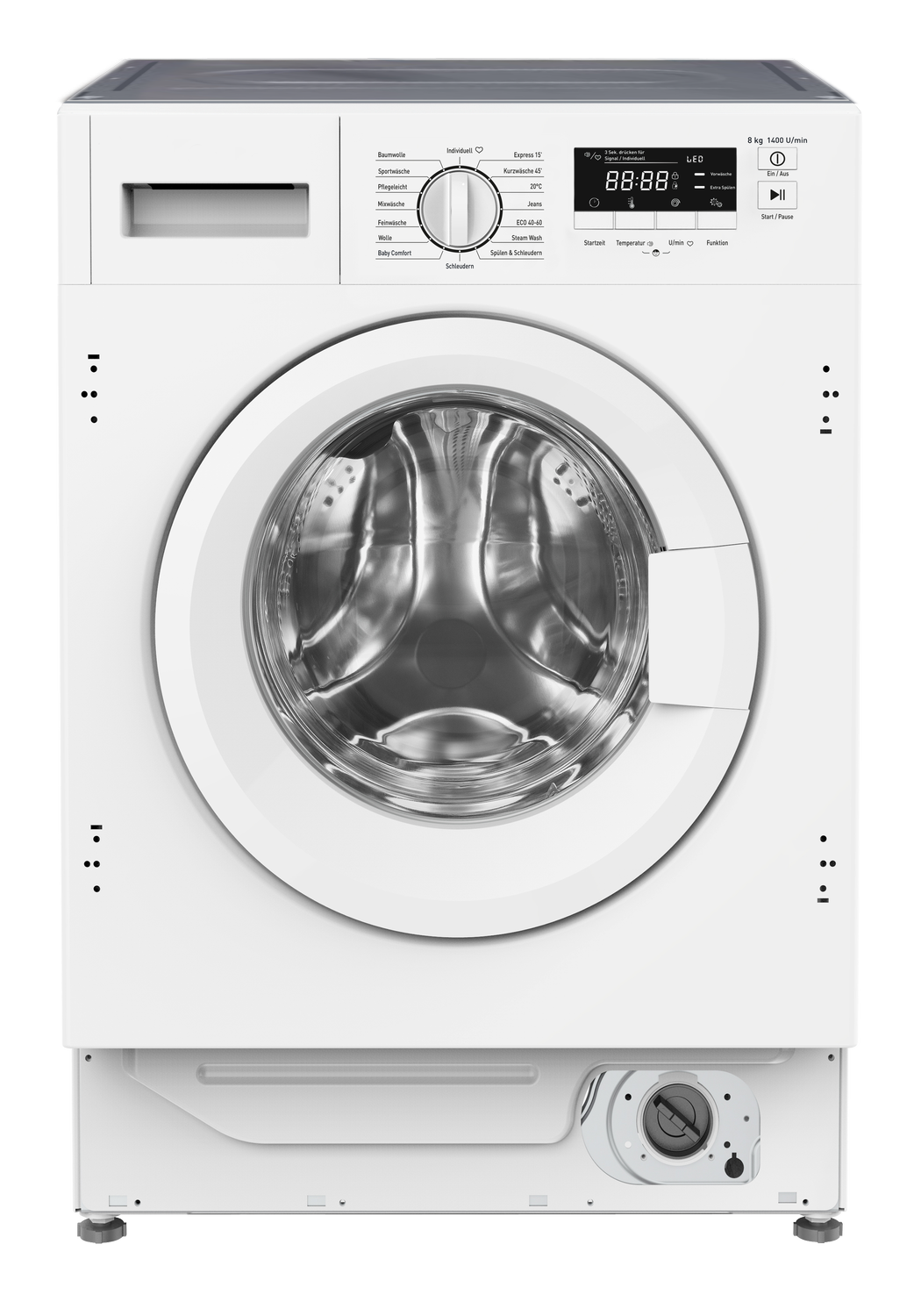 Einbauwaschmaschine, weiß, Einbau, Möbeltüranschlag wechselbar Einbauwaschmaschine, weiß, Einbau, Möbeltüranschlag wechselbar