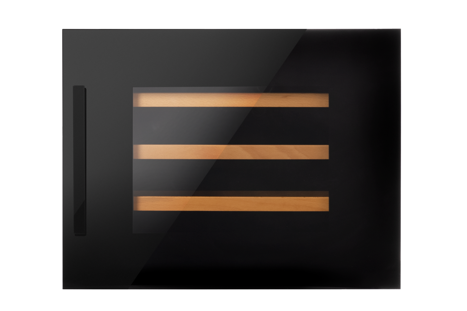 Einbau-Weintemperierschrank, X-Type Design, schwarz Einbau-Weintemperierschrank, X-Type Design, schwarz