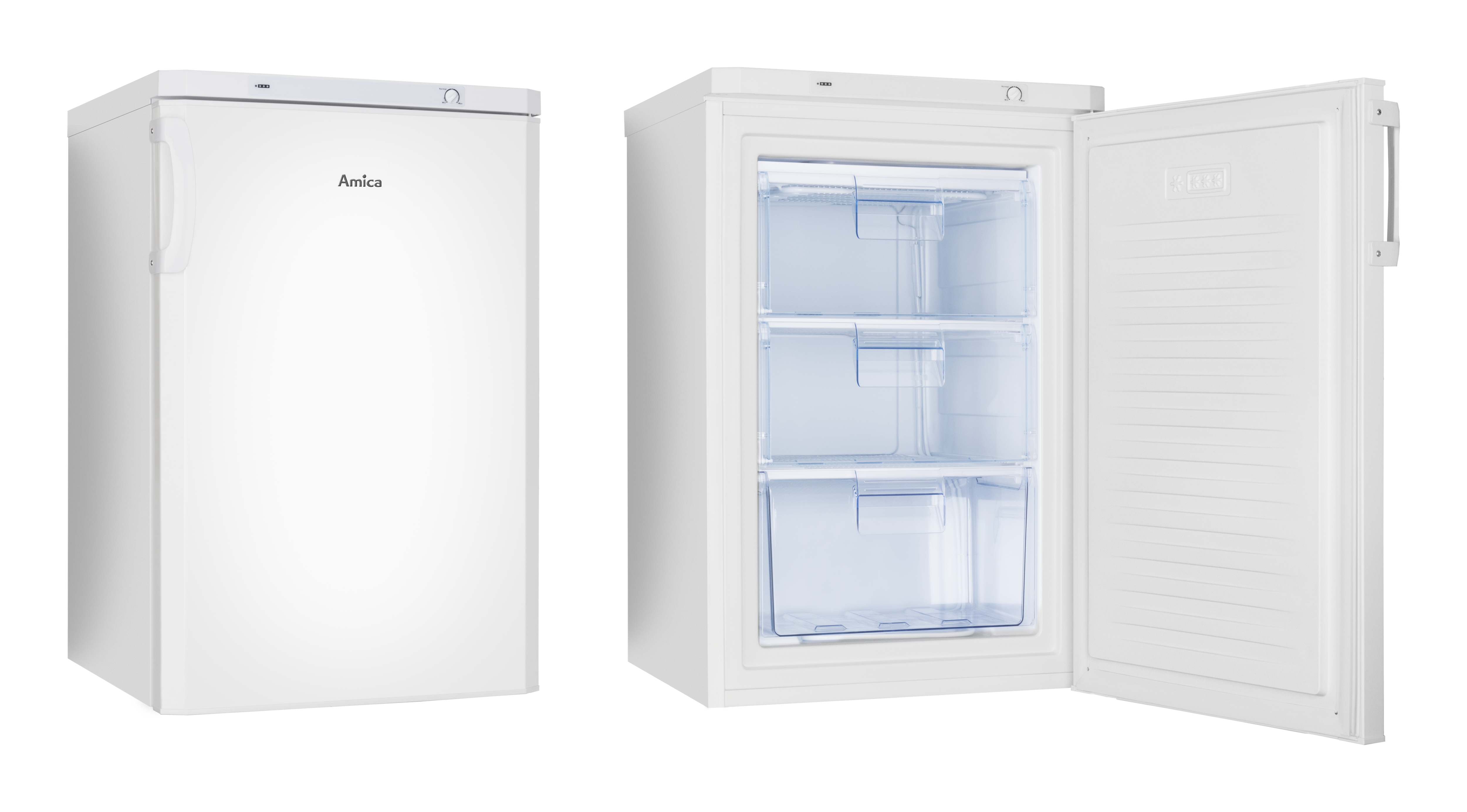 Stand-Gefrierschrank GS 321 100 W, weiß, 85 cm