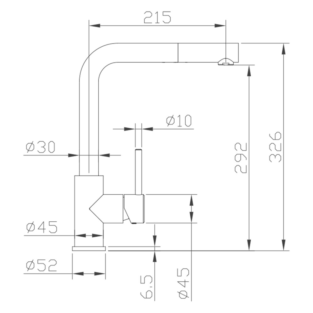 CARESSI Armatur 003 U ECO, CABL003BK U ECO, schwarz CARESSI Armatur 003 U ECO, CABL003BK U ECO, schwarz