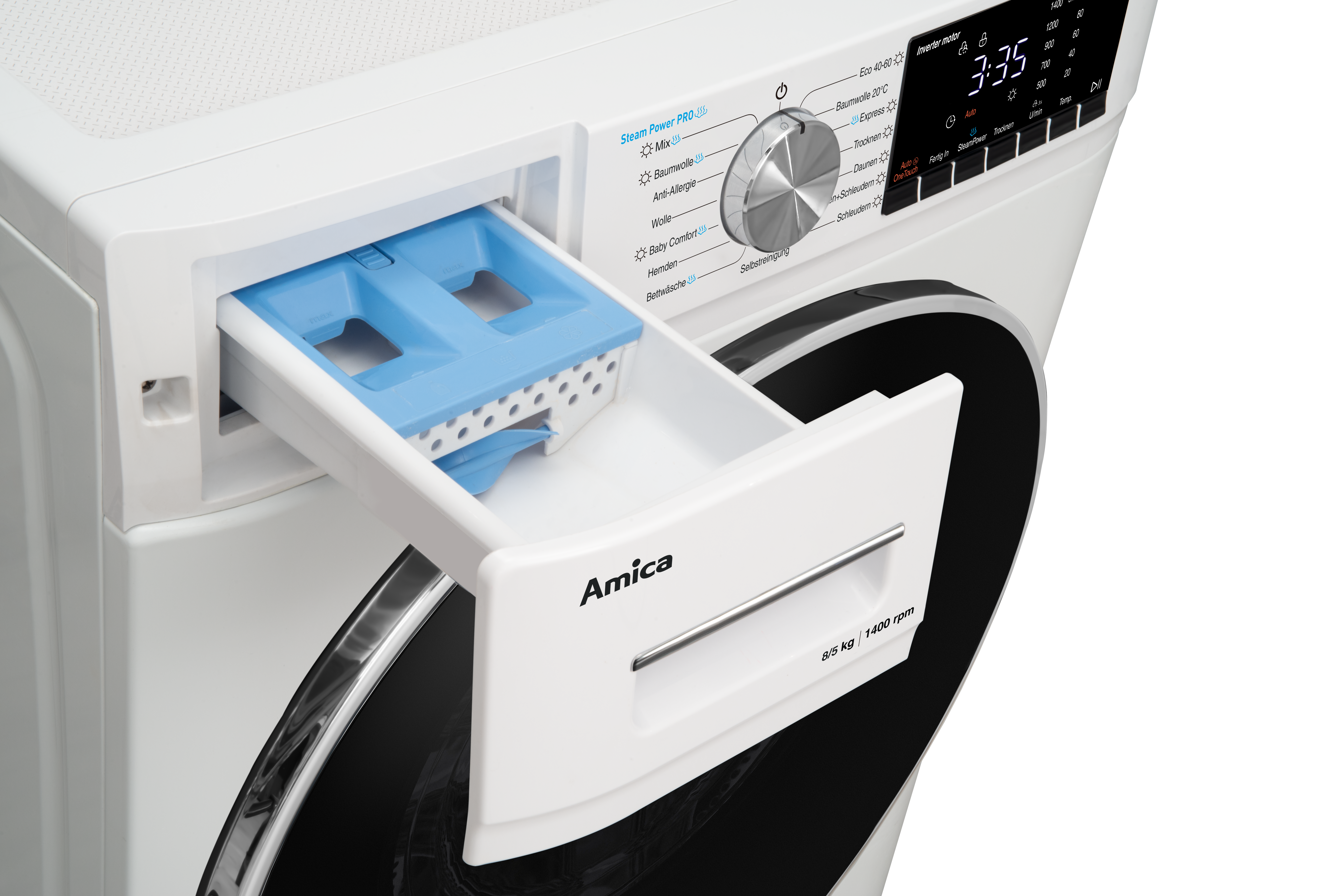 Waschtrockner WAT 404 050, weiß, 8 kg / 5 kg