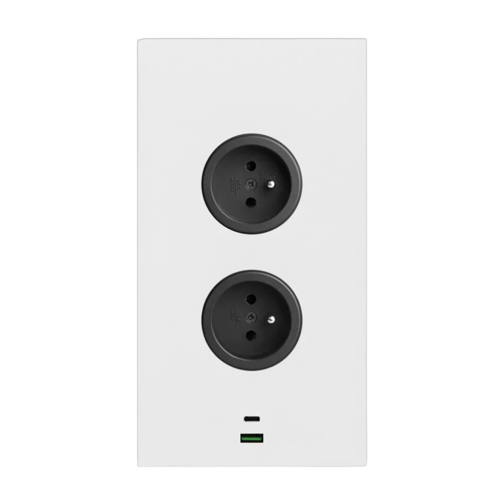 CARESSI 2ST20/USB Energie-Ecksäule, weiß CARESSI 2ST20/USB Energie-Ecksäule, weiß