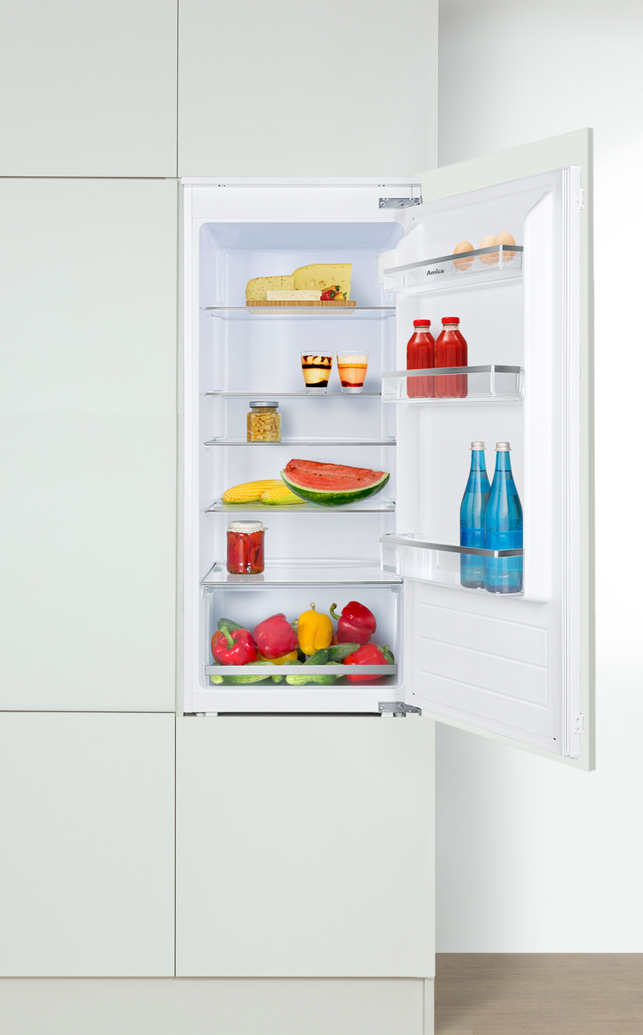 Vollraum-Kühlschrank, 1220 mm Nische, Schlepptür-Technik