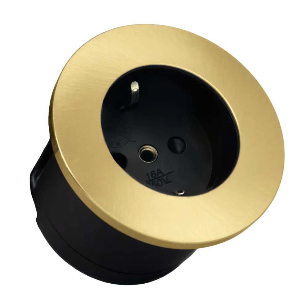 CARESSI CAPS Steckdose, gold CARESSI CAPS Steckdose, gold