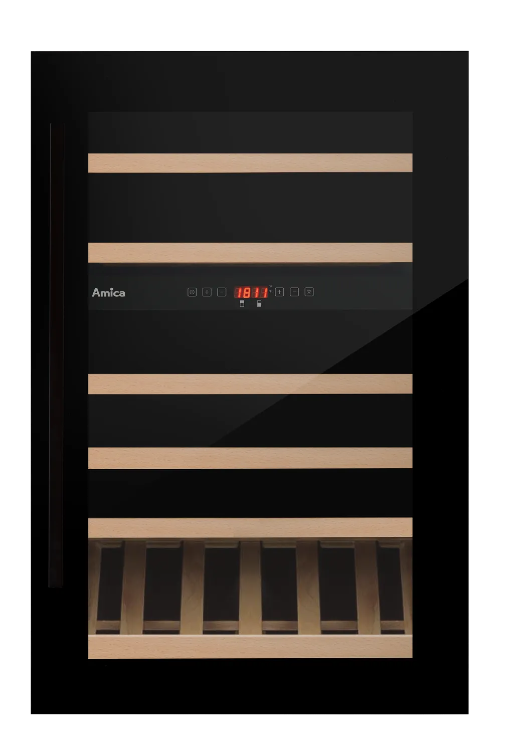 Einbau-Weintemperierschrank, X-Type Design, schwarz Einbau-Weintemperierschrank, X-Type Design, schwarz