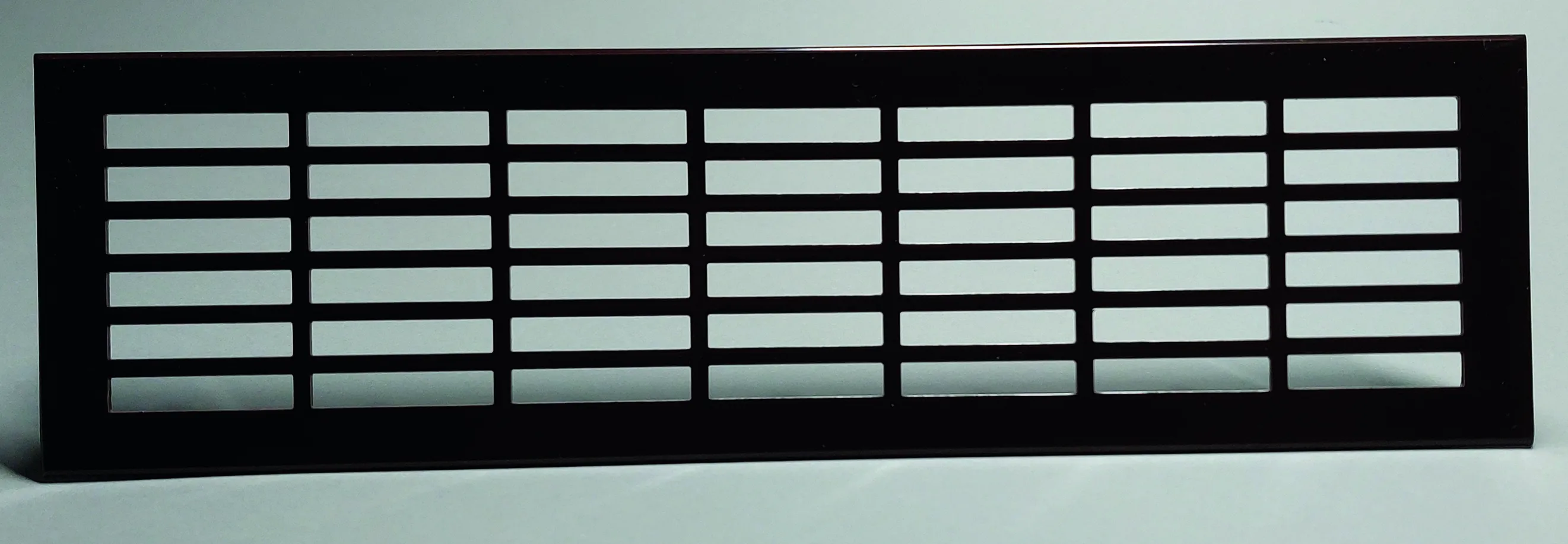 Lüftungsgitter/Kompaktgitter, 70 x 250 mm, dunkelbraun