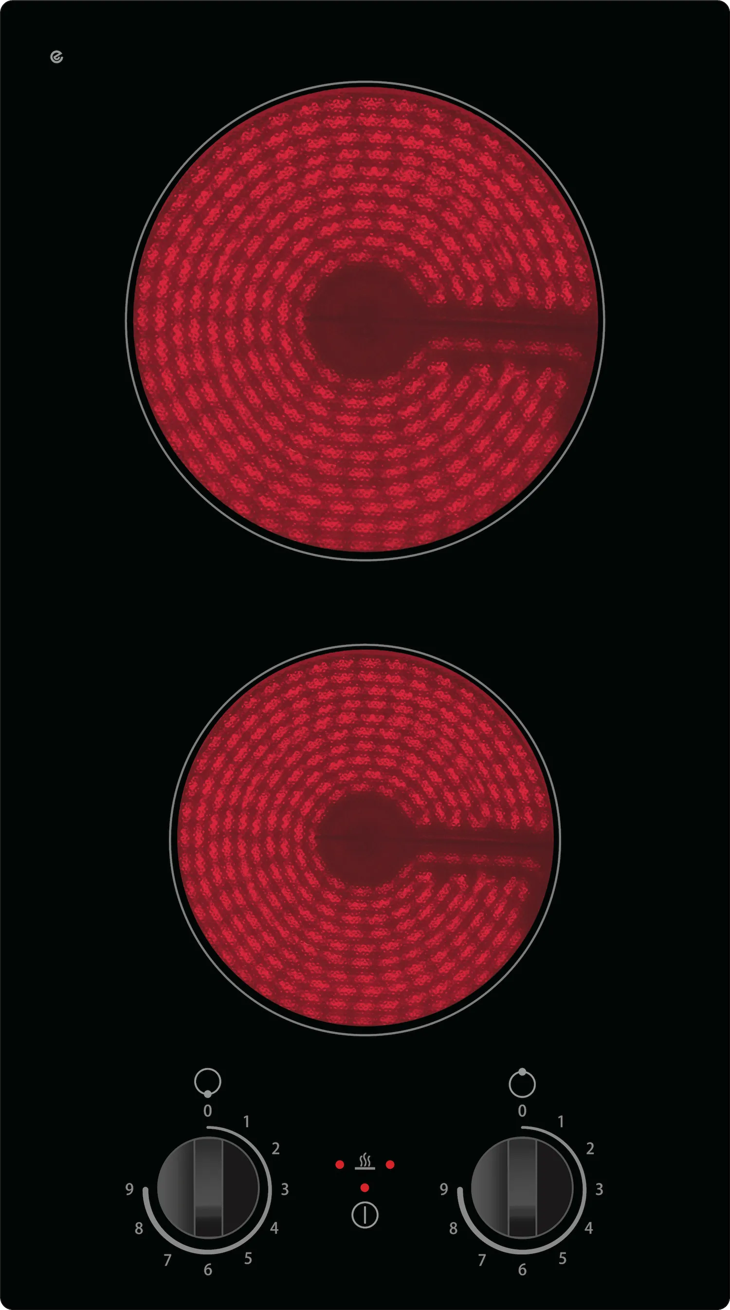 PKM Glaskeramik-Doppelkochplatte EB-GK2KG