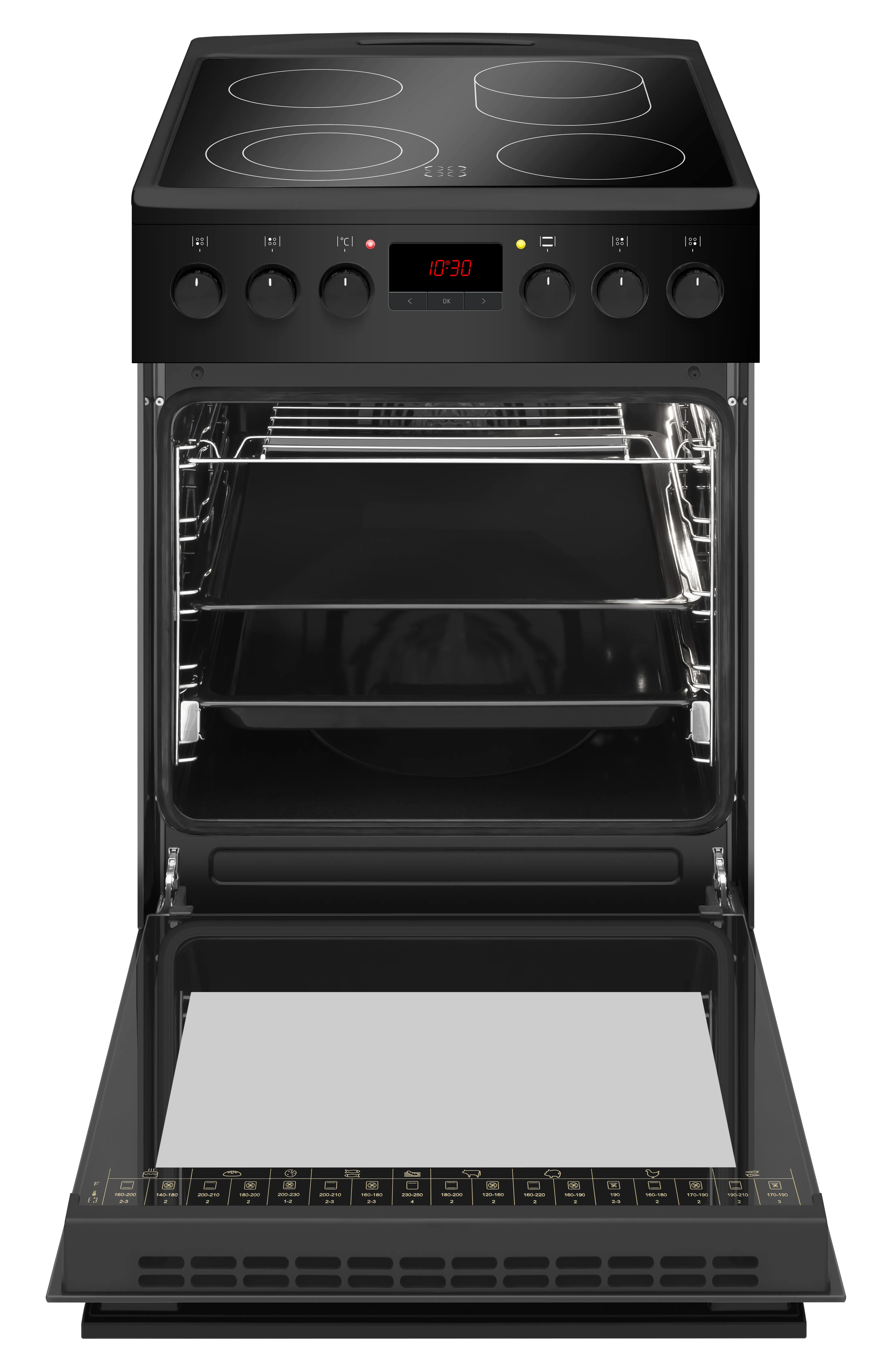 Standherd Elektro SHC 11503 SM, schwarz-matt