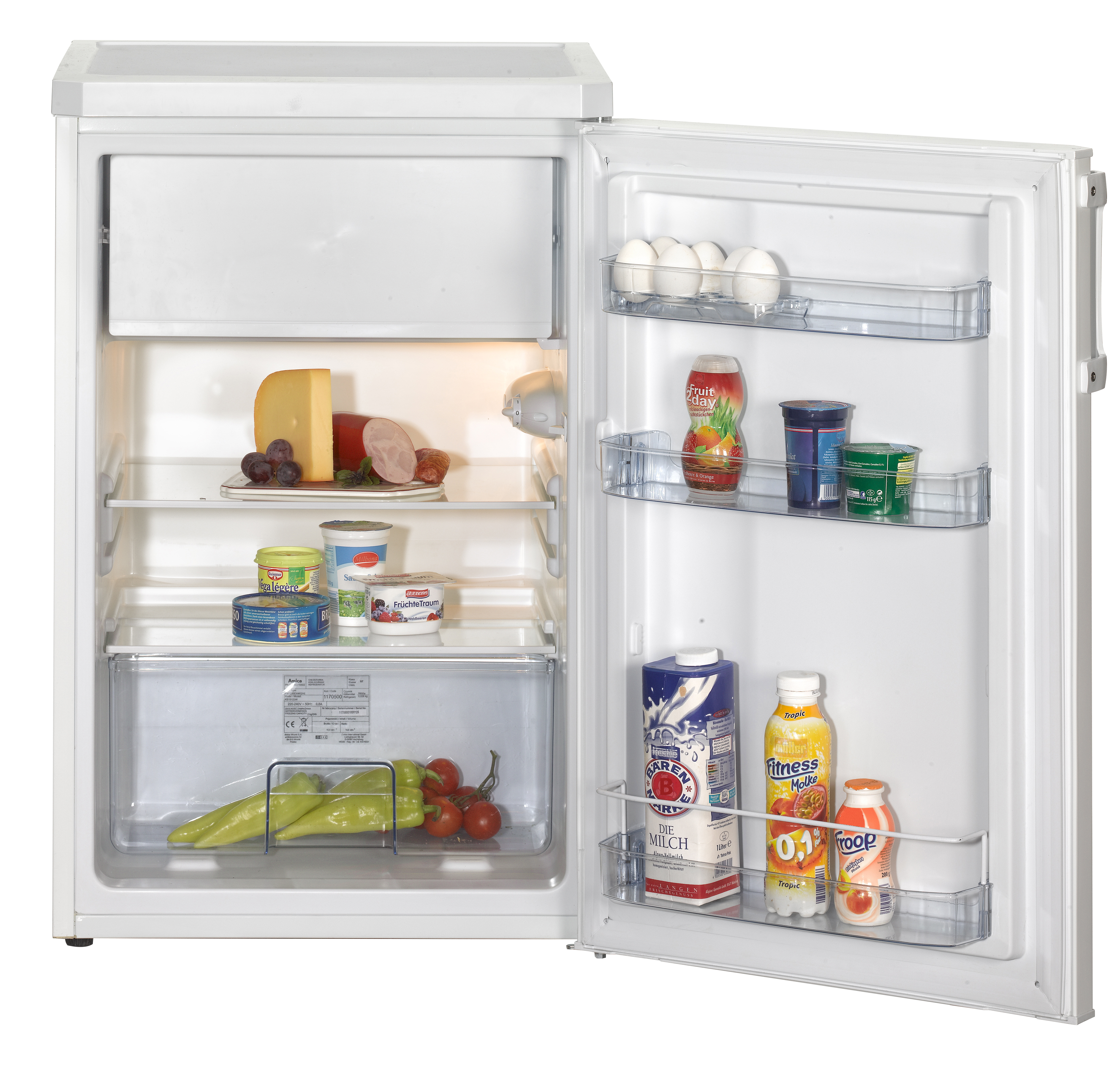 Stand-Kühlschrank mit Gefrierfach KS 361 100 W, weiß, 85 cm Stand-Kühlschrank mit Gefrierfach KS 361 100 W, weiß, 85 cm