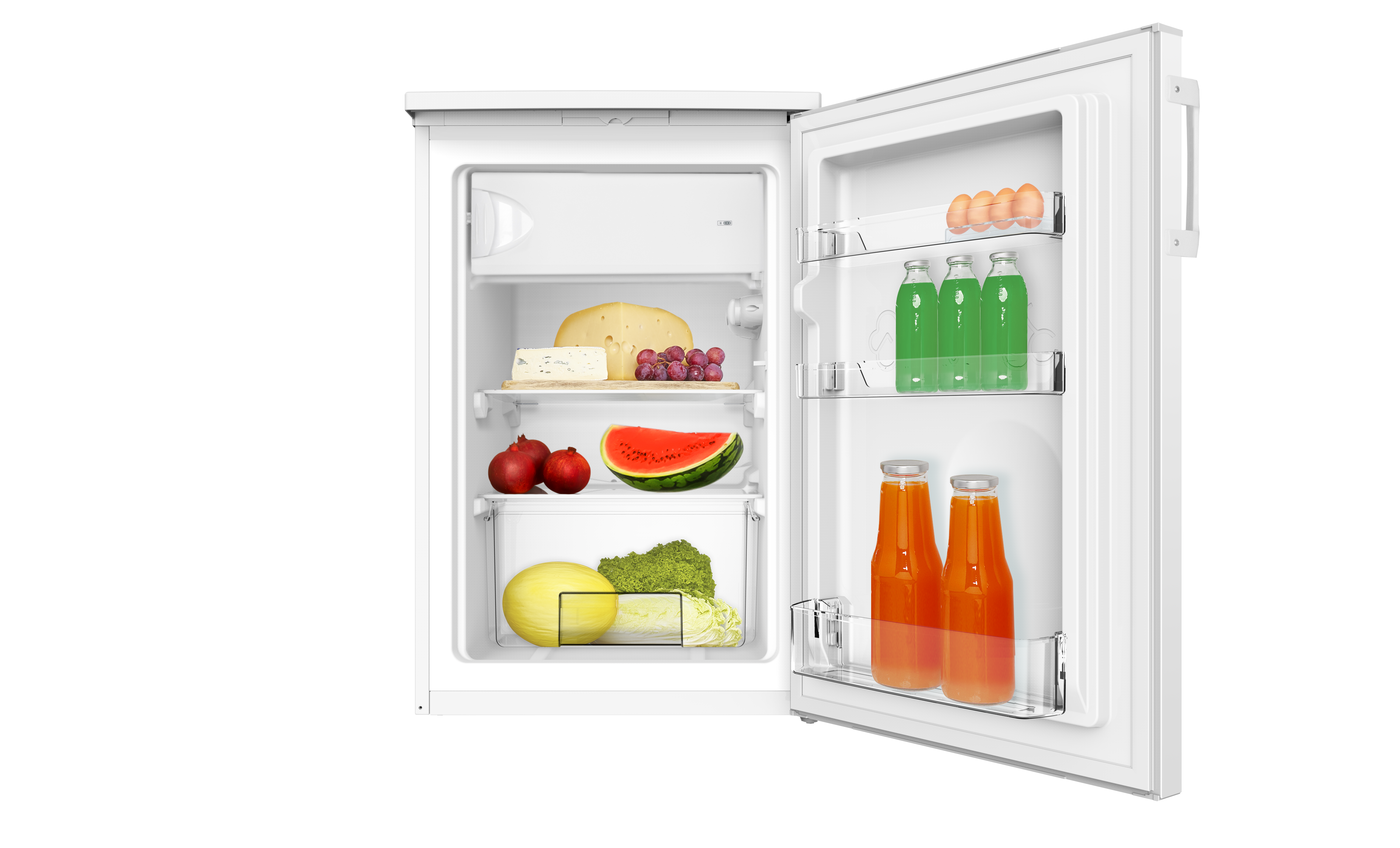 Stand-Kühlschrank mit Gefrierfach KS 361 300 W, weiß, 85 cm